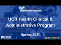 UCR Health Clinical Administrative Program Info Session