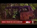 Woman dies in fiery crash on Interstate 495
