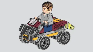 LEGO Instructions | Jurassic World | 122223 | Owen with Quad | Magazine Gift