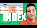How to use the INDEX function in Excel step by step