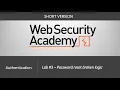 Authentication Vulnerabilities - Lab Password reset broken logic Short Version