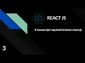 React Js How much Javascript is required to learn react js Part 3