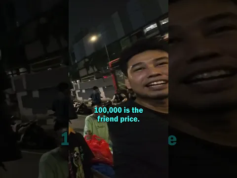 Midnight Market Shopping on the Streets of Jakarta, Indonesia 🇮🇩