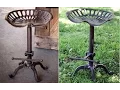 antique tractor seat bar stools