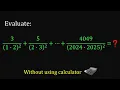 Download Lagu A Puzzle involving Teloscoping Sum
