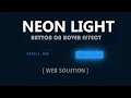 Neon Light Button Animation Effects on Hover CSS Snake Border 2021