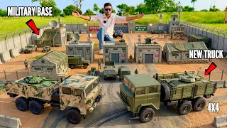I Build Hidden Army Base Camp in Forest From RC Army Truck – Chatpat toy tv