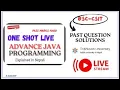 Advance Java Programming 2080 2079 2078 and model question solution with explanation Watch live