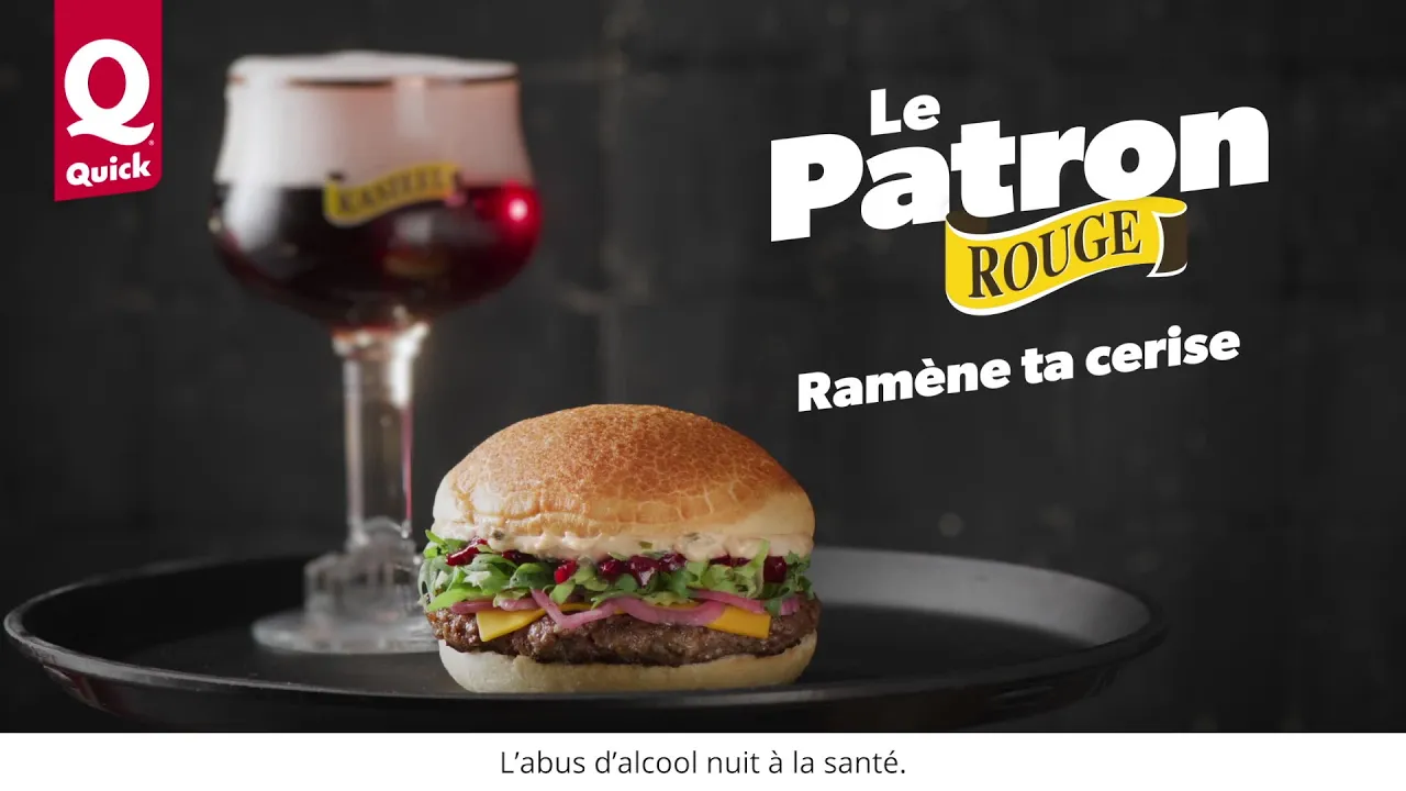 Quick Belgium — Quick - Le Patron Rouge Burger (YouTube video ad)