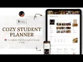 Cozy Student Planner Aesthetic Notion Student Dashboard 2026 Full Walkthrough
