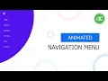 Animated Navigation menu using CSS and Javascript