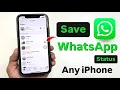 Download Lagu How to save WhatsApp Status in iPhone (2025) MP3