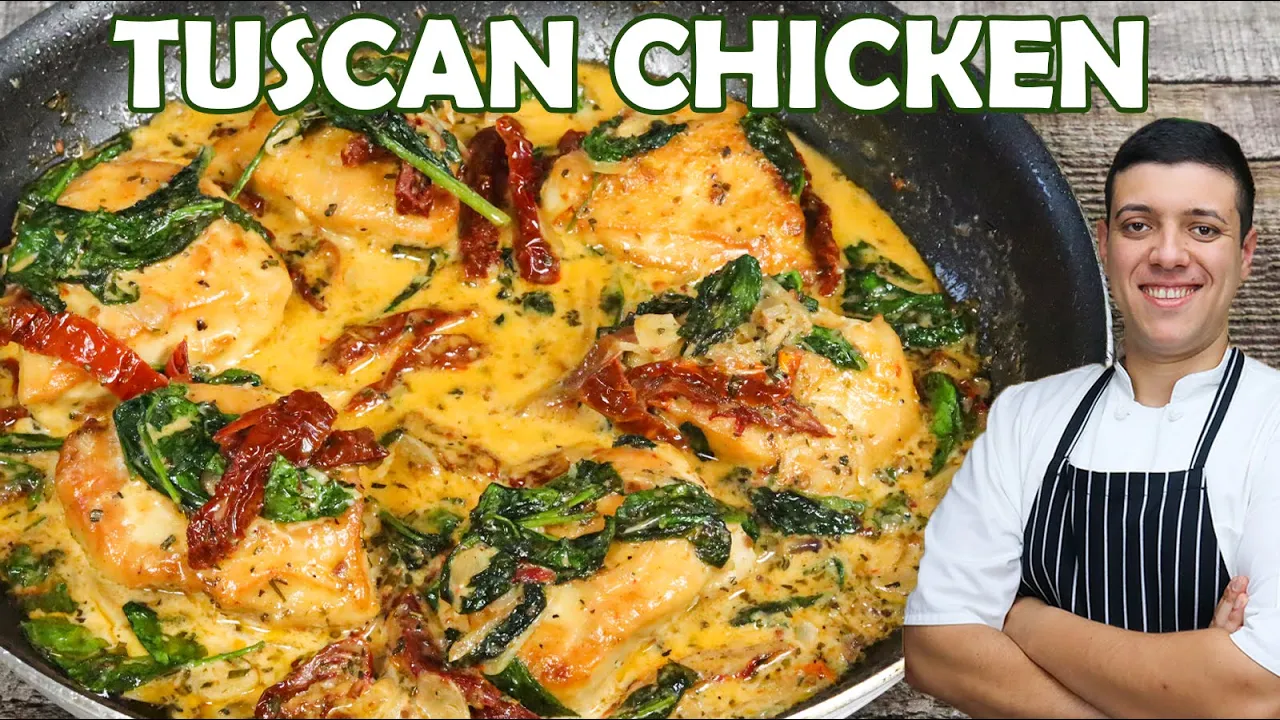 Creamy Tuscan Chicken   One of the Best Italian Dishes by Lounging with Lenny
