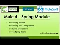MuleSoft How to Integrate Spring Module in Mule 4