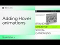 Creating Hover animations Wix Studio