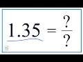 1 35 as a Fraction simplified form