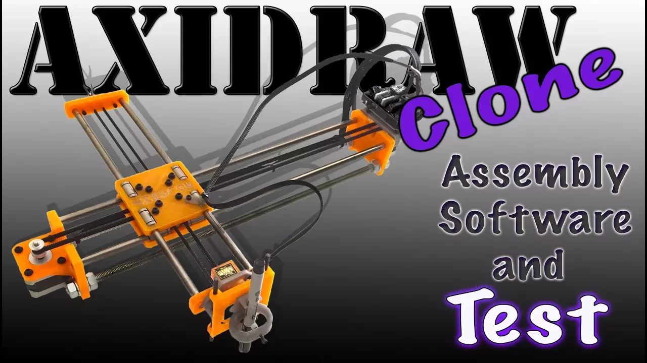 4xiDraw Clone Building Tutorial: Plotter Assembly & G-Code Setup