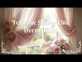 Feminine Shabby Chic Decor Ideas DIY Parisian Vintage Charm with Blush Pink Accents