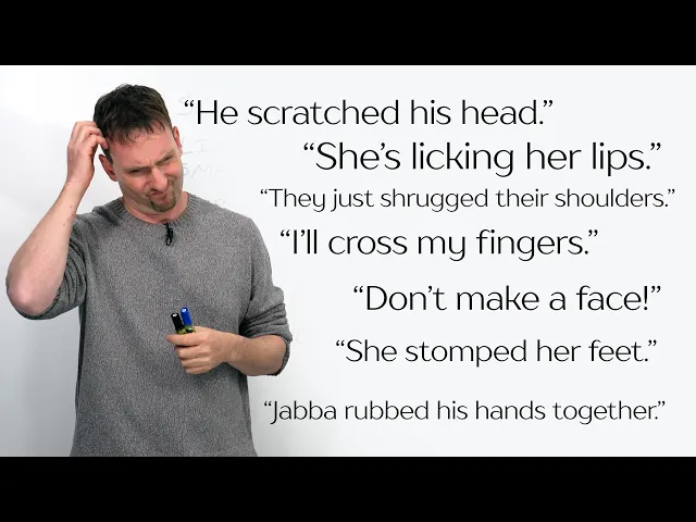 Video: Everyday English: Say What People Did — Gestures & Reactions