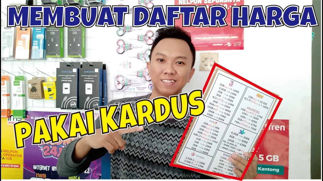 Yuk Update Harga Paket Data & Tempat Penataan Di Konter. 