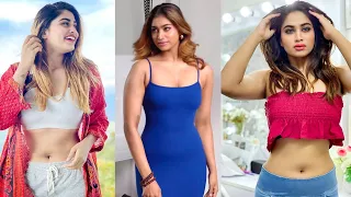 shivani narayanan blue bodycon dress photoshoot and cut out black dress fashion looks part 2