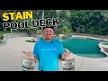 How To Stain Concrete Valspar Pool Deck and Walkway Stain