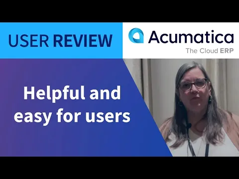 Thumbnail for Acumatica Review | President of Atlantic Ultraviolet Corp, Celeste Shares Thoughts