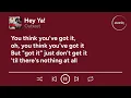 Outkast - Hey Ya! (Lyrics)