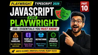 11 JavaScript ES6 Essentials Error Handling Destructuring Spread Playwright TypeScript 2026