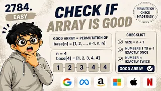 Check if Array is Good LeetCode 2784