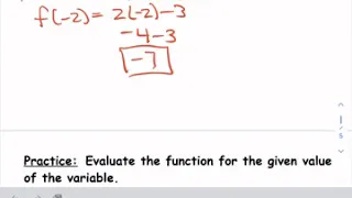 Algebra 1 unit 3 function notation