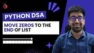 DSA in Python Course - Leetcode 283 Move Zeros to the End of the List