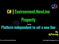 Environment Newline Property in C NET NET Core training dgTraining