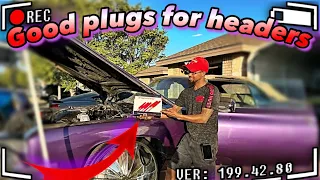 installed new spark plug wires and plugs on the ls swap jdm speed
