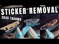 2025 Toyota Tacoma Sticker Removal Made Easy