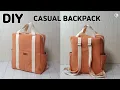 Download Lagu DIY 3-POCKET CASUAL BACKPACK/ Zipper Backpack/ Travel Rucksack/sewing tutorial[Tendersmile Handmade]