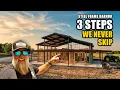 Steel Frame Barndominium Three Step We Never Skip Texas Best Construction