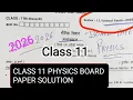 HBSE Class 11 Physics Board Paper Solution 2026 Answer Key Important Questions for August SAT 1 P