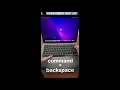 Delete shortcut on Macbook air