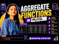 Aggregate Functions in MySQL COUNT SUM AVG MIN MAX Lecture 20