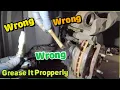 Grease the Brake Slider pins properly and clean the bore