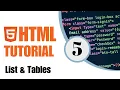 HTML Tutorial for Beginners - Lists Tables Tagalog