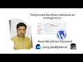 How to Change WordPress Admin Password via phpMyAdmin - Step-by-Step Guide Fix Invalid WordPress