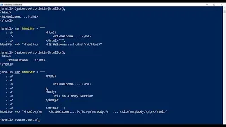 String Text Blocks in Java