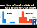 How to Transform Data in R Log Square Root Cube Root in R