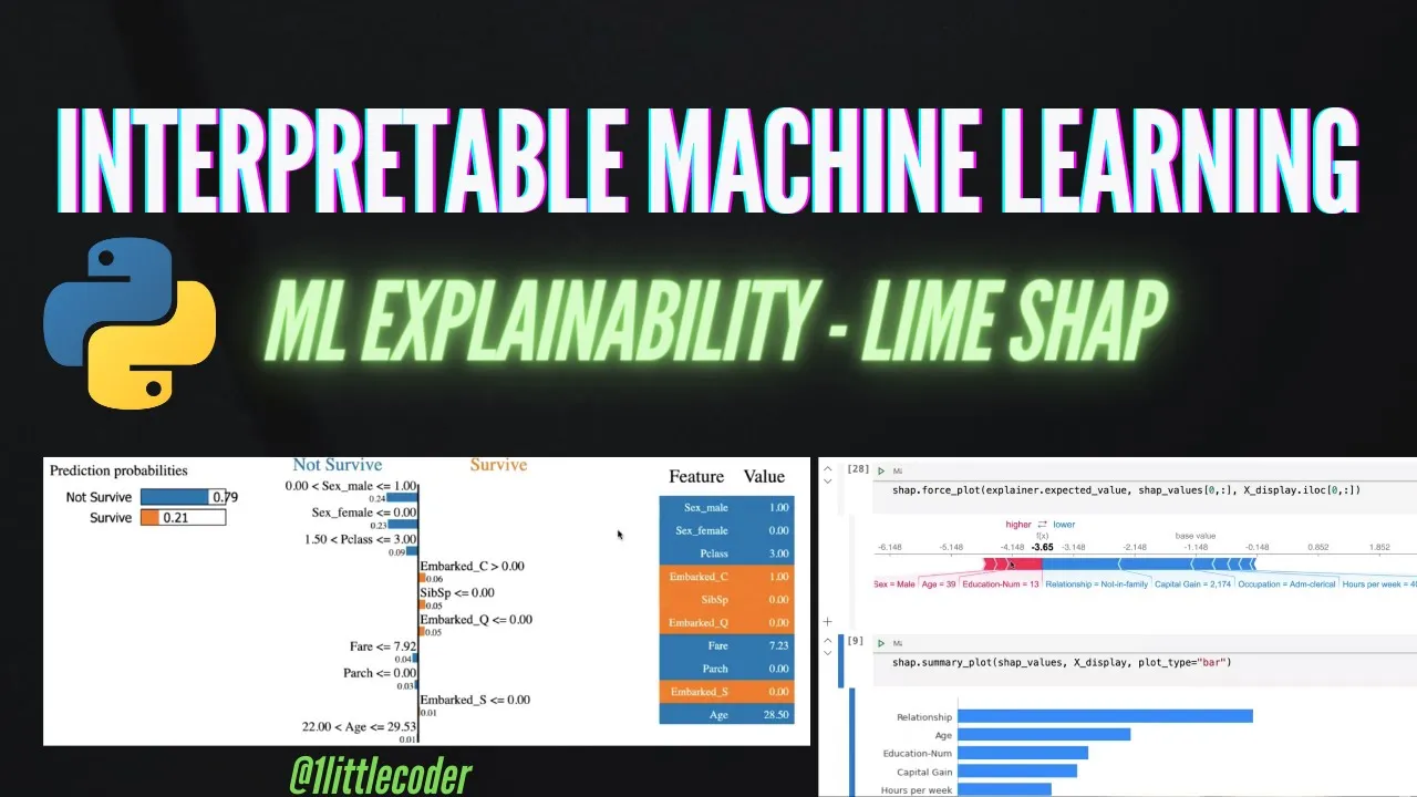 Outline Video What is Interpretable Machine Learning - ML Explainability - with Python LIME Shap Tutorial