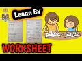 Learn By WorkSheet Color Recognition Pictures Recognition Buddhimaan SAR