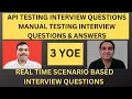 API Testing Interview Questions and Answers 3 YOE