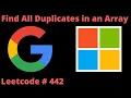 FIND ALL DUPLICATES IN AN ARRAY LEETCODE 442 PYTHON SOLUTION