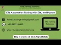 ETL Automation Testing Day 3 9th Oct 2025 Call WhatsApp on 91-9133190573 to Enroll